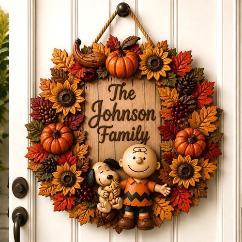 Personalized wooden fall - personalized,
