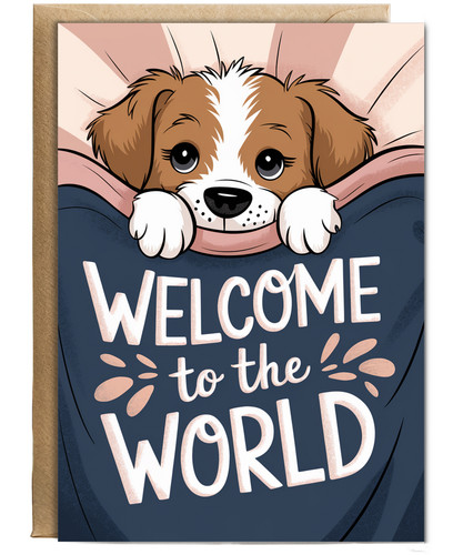 Welcome the world puppy - world,