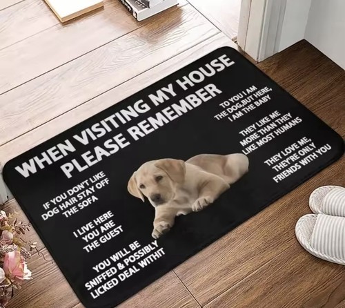 Dog welcome mat rules - mat,, for