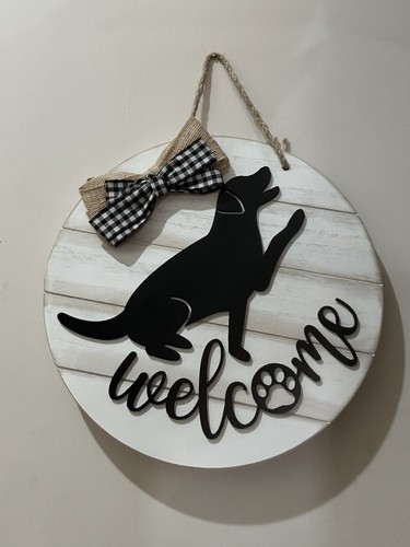 New welcome dog sign - dog, perfect