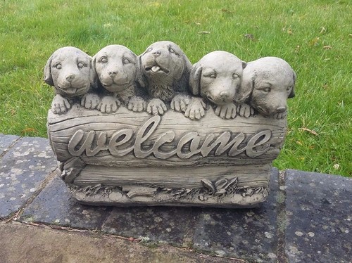 Stone garden cute - garden, welcome