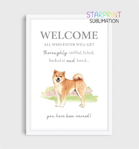 Shiba inu welcome - shiba, "welcome"