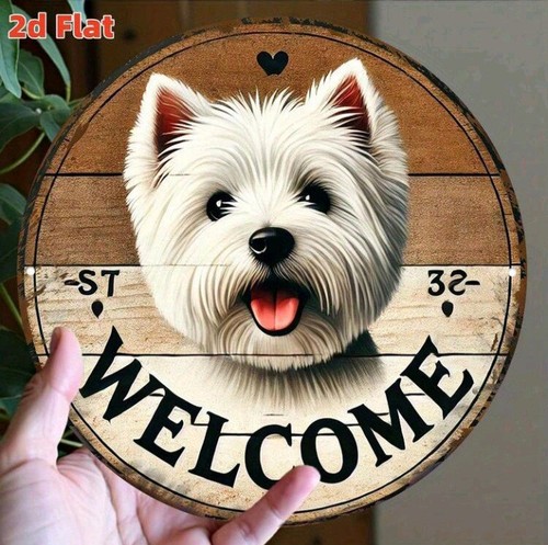 Retro decorative welcome - welcome, metal