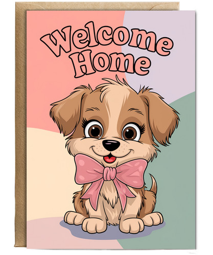 Welcome home puppy - with, a