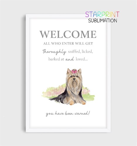 Yorkshire terrier welcome - yorkshire,