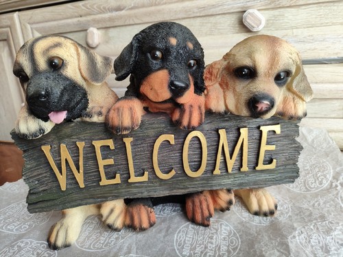 Dog welcome sign cute - , 3