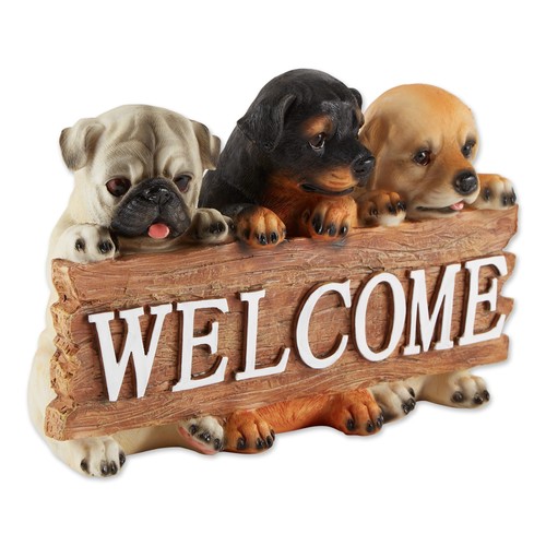Puppy welcome sign - welcome,