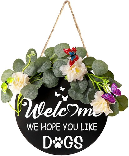 Welcome sign for - welcome, door